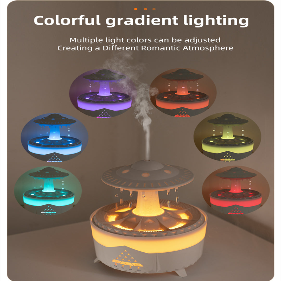 [V56] UFO Raindrop Aromatherapy Machine and Humidifier