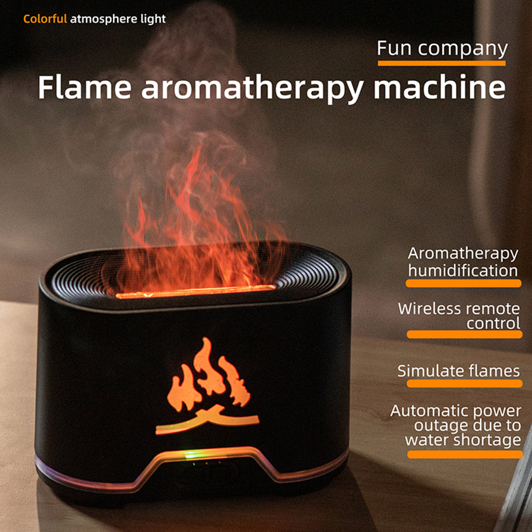 [168] Flame Aromatherapy Machine and Humidifier with Delicate Mist