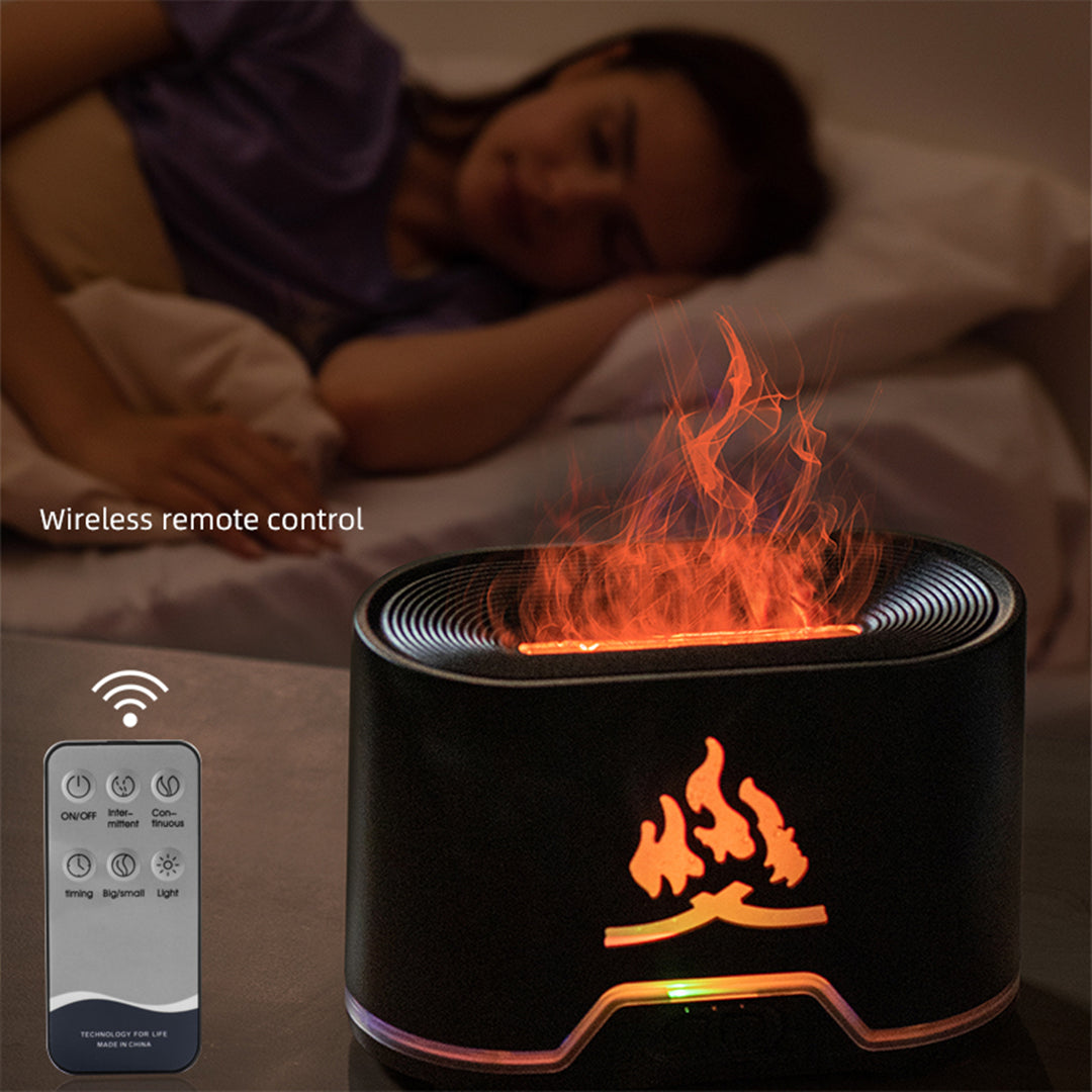 [168] Flame Aromatherapy Machine and Humidifier with Delicate Mist