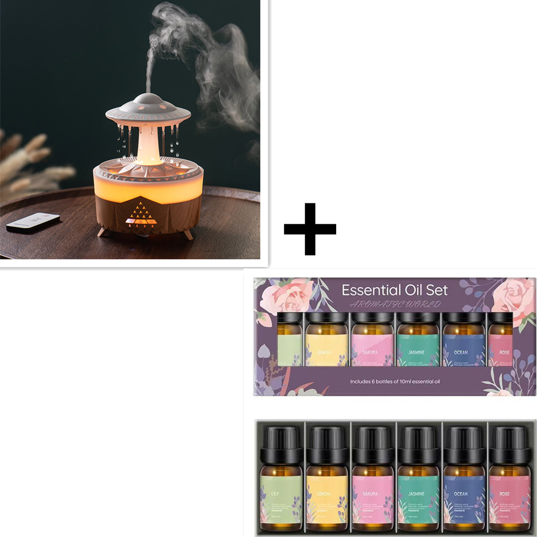 [V56] UFO Raindrop Aromatherapy Machine and Humidifier